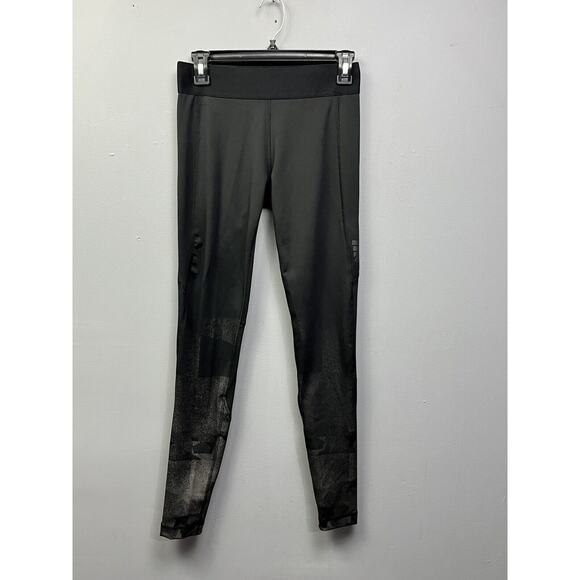 Adidas USA Volleyball Womens‎ Small Leggings Black Gray Stretch NEW - Picture 1 of 10